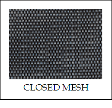 closed mesh windscreen